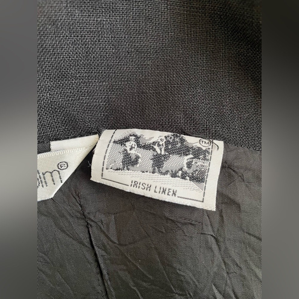 Richard Malcolm Black Irish Linen Sheath Dress - Picture 8 of 9